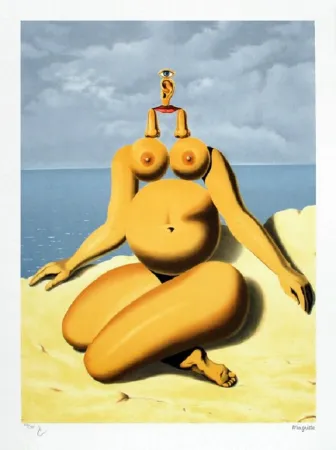 Litografia Magritte - La Race Blanche