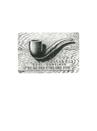 Água-Forte Magritte - La trahison des images