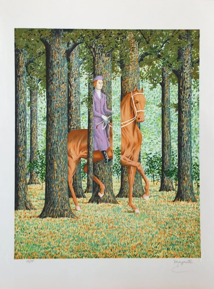 Litografia Magritte - Le Blanc-Seing