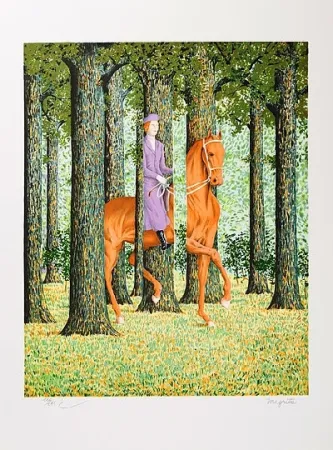 Litografia Magritte - Le blanc-seing