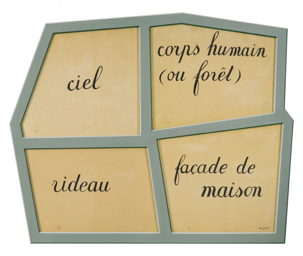 Litografia Magritte - Le Masque Vide