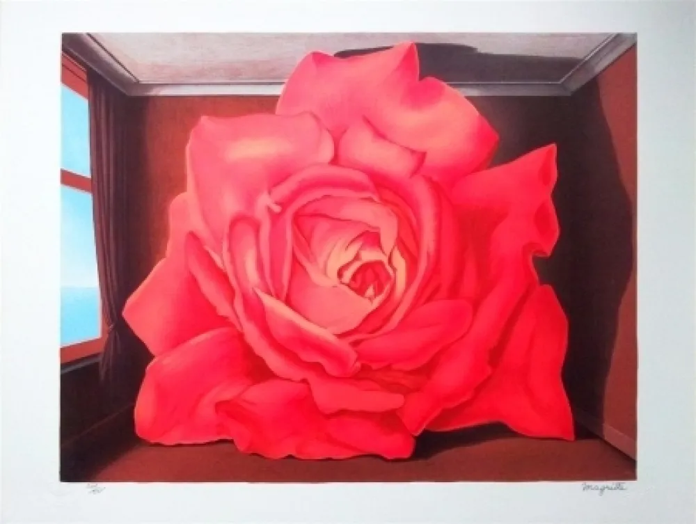 Litografia Magritte - Le Tombeau des Lutteurs (the tomb of the wrestlers)