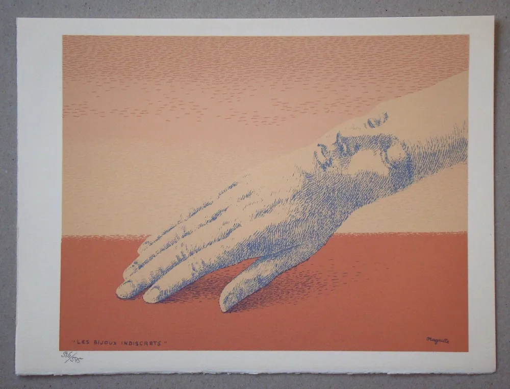 Litografia Magritte - Les bijoux indiscrets, 1963