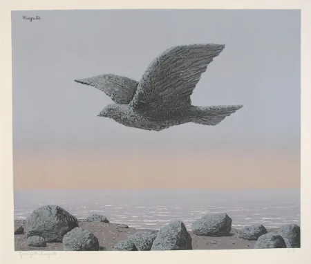 Litografia Magritte - L'Idole - Rock Bird