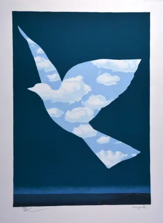 Litografia Magritte - L'Oiseau de ciel 