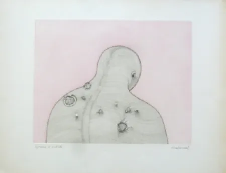 Gravura Malaval - Homme de dos