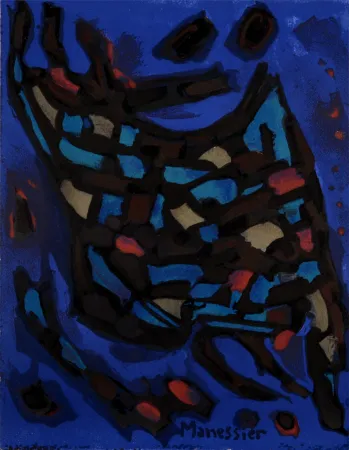 Cartaz Manessier - Composition, 1964.