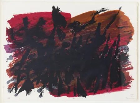 Litografia Manessier - Composition abstraite