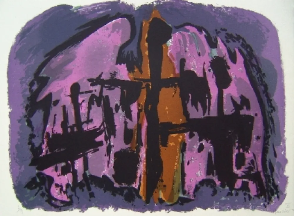 Litografia Manessier - Composition XI