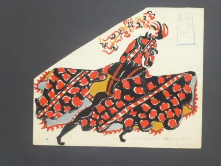 Sem Técnica Manessier - Etude de costume pour le Décameron'