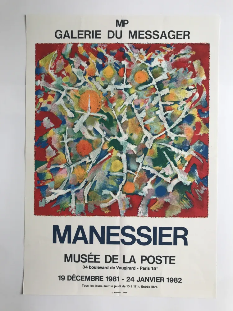 Cartaz Manessier - Galerie du Messager / Musée de la Poste