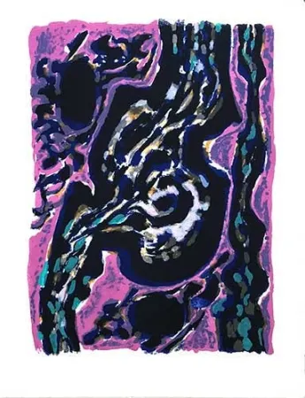 Litografia Manessier - La source