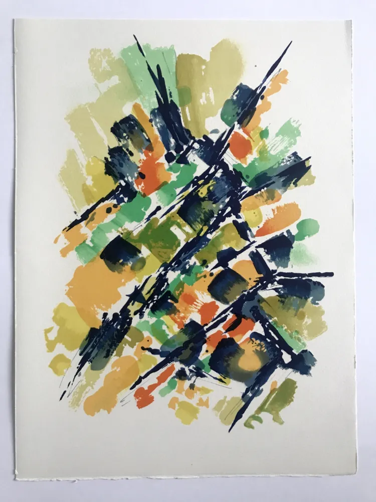 Litografia Manessier - L'enfant dans la cité des ombres IV : La Villa Montmorency