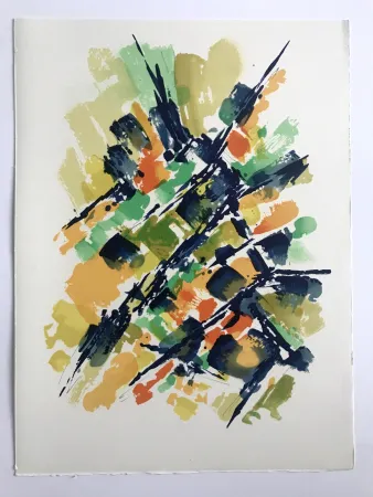 Litografia Manessier - L'enfant dans la cité des ombres IV : La Villa Montmorency