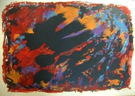 Litografia Manessier - Procès de Burgos I