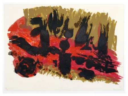 Litografia Manessier - Suite de Pâques - Les Saintes femmes