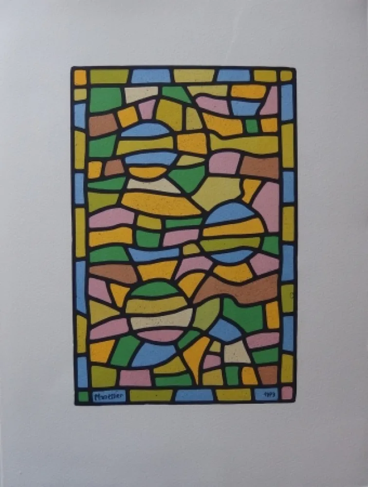 Litografia Manessier - Vitrail