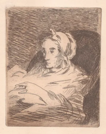 Água-Forte E Água-Tinta Manet - La convalescente