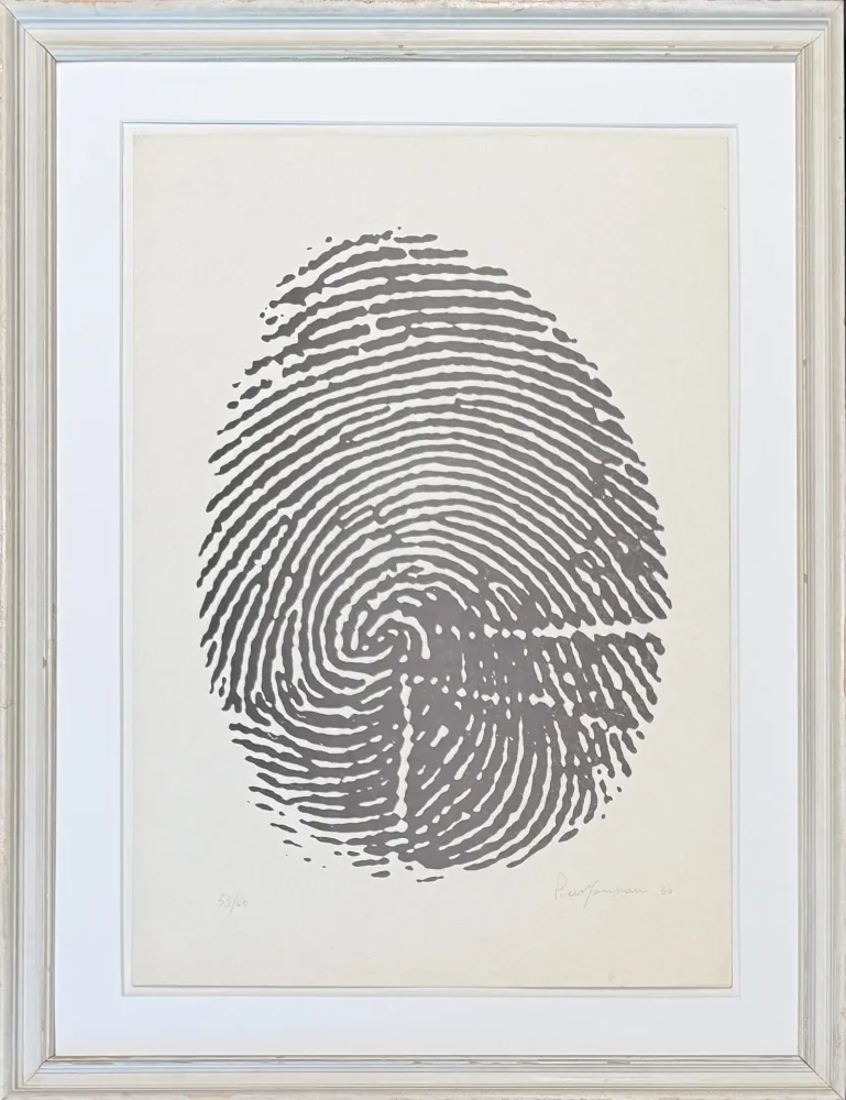 Sem Técnica Manzoni - Piero Manzoni (1933-1963) - Left thumbprint - Photolithograph on paper - 1960