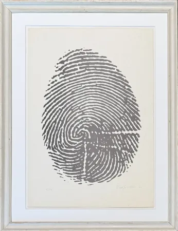 Sem Técnica Manzoni - Piero Manzoni (1933-1963) - Left thumbprint - Photolithograph on paper - 1960