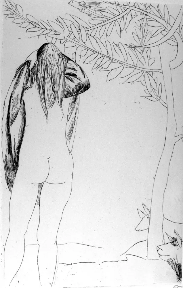 Água-Forte Manzu - Dafne e Cloe