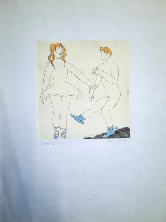 Água-Forte Manzu - Passo di danza a due