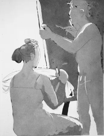 Água-Forte E Água-Tinta Manzu - Pittore e modella