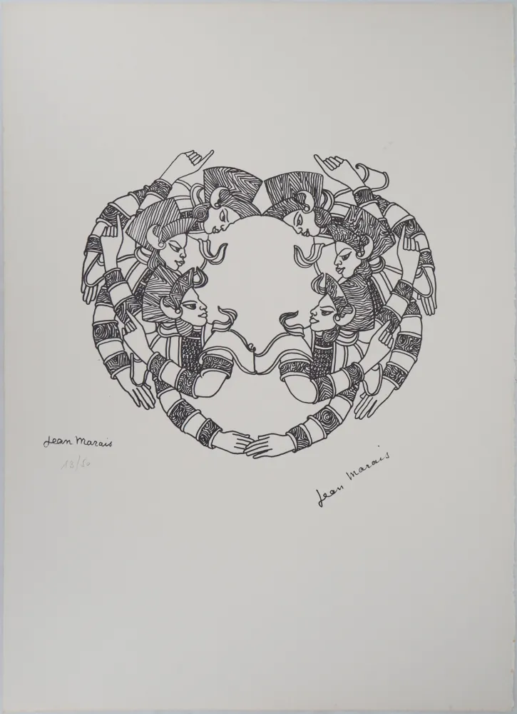 Litografia Marais  - Motifs indiens