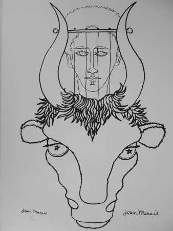 Litografia Marais  - Mythologie : Hommage à Pan