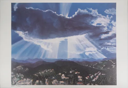 Litografia Marais  - Paysage ensoleillé (Vallauris)