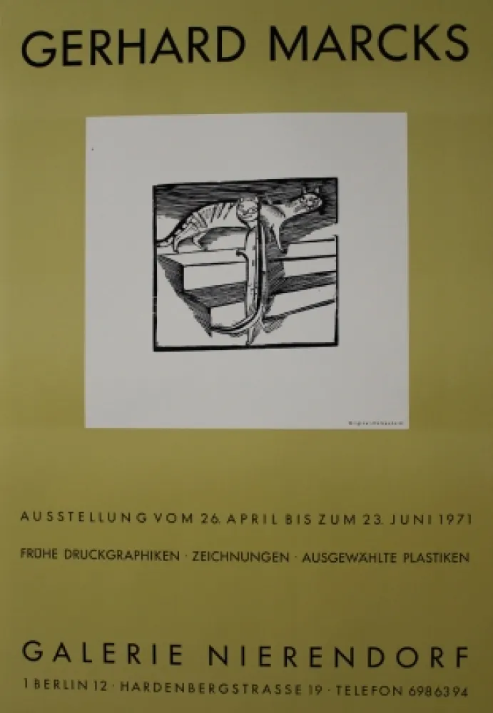 Xilogravura Marcks - Die kleinen Katzen / The Little Cats