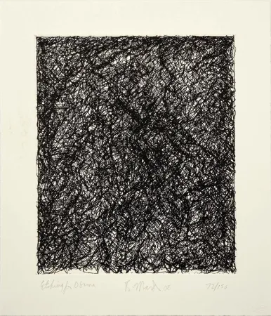 Gravura Marden - Etching for Obama from the Artists for Obama Portfolio
