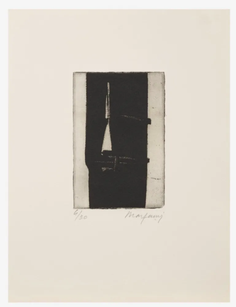 Água-Forte Marfaing - Sans titre, 1975. Eau-forte signée. 