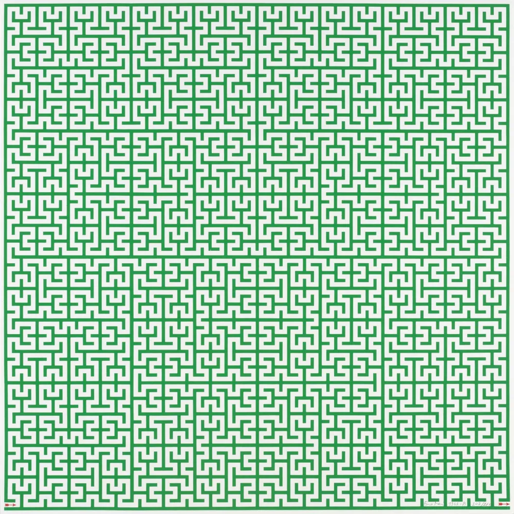 Litografia Mari - LABIRINTO - EXACTA FROM CONSTRUCTIVISM TO SYSTEMATIC ART 1918-1985