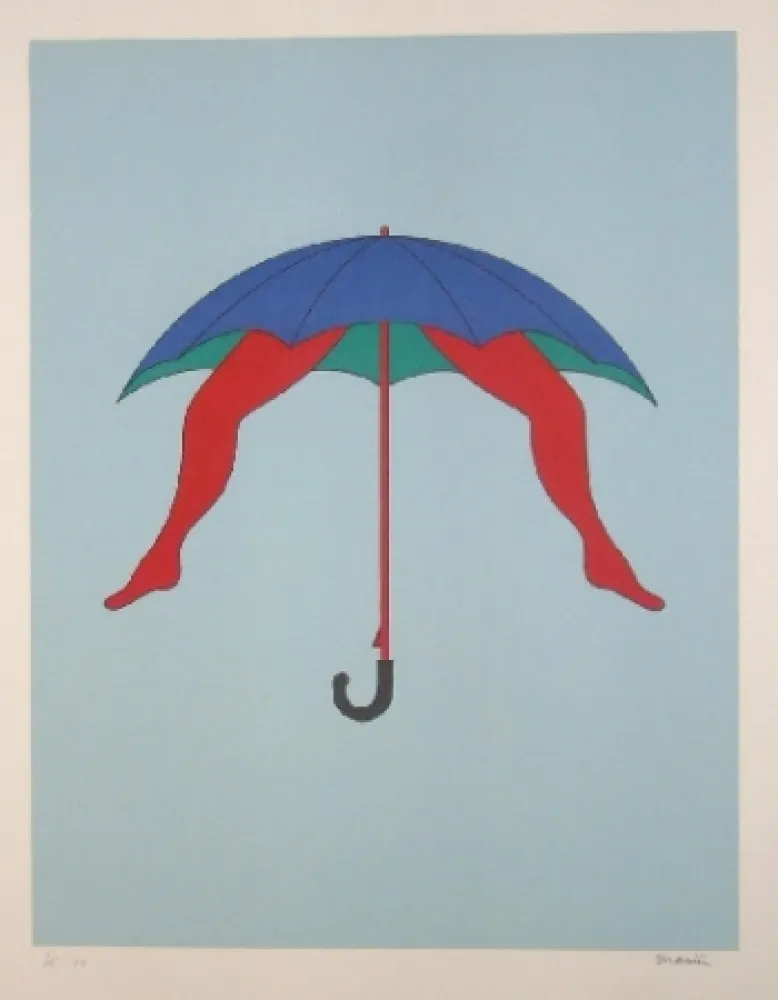 Litografia Marien - Le parapluie