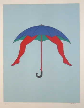 Litografia Marien - Le parapluie