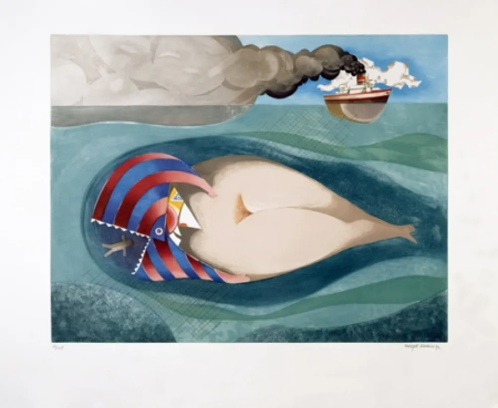 Água-Tinta Marin - La Baleine