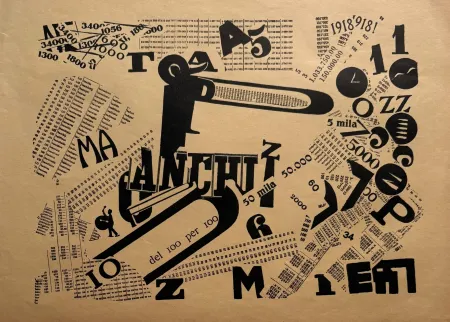 Cartaz Marinetti - Une assemblée tumultueuse (Sensibilité numérique)