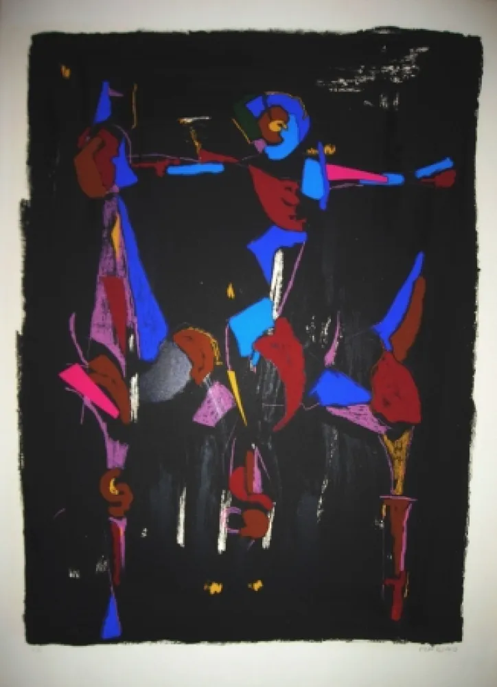 Litografia Marini - Bunter Reiter I