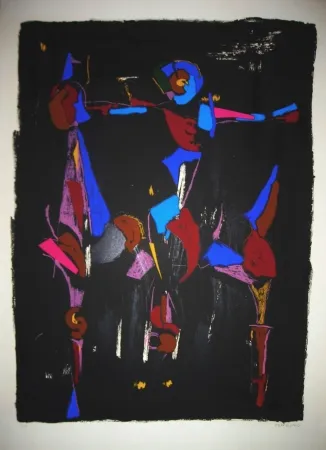 Litografia Marini - Bunter Reiter I