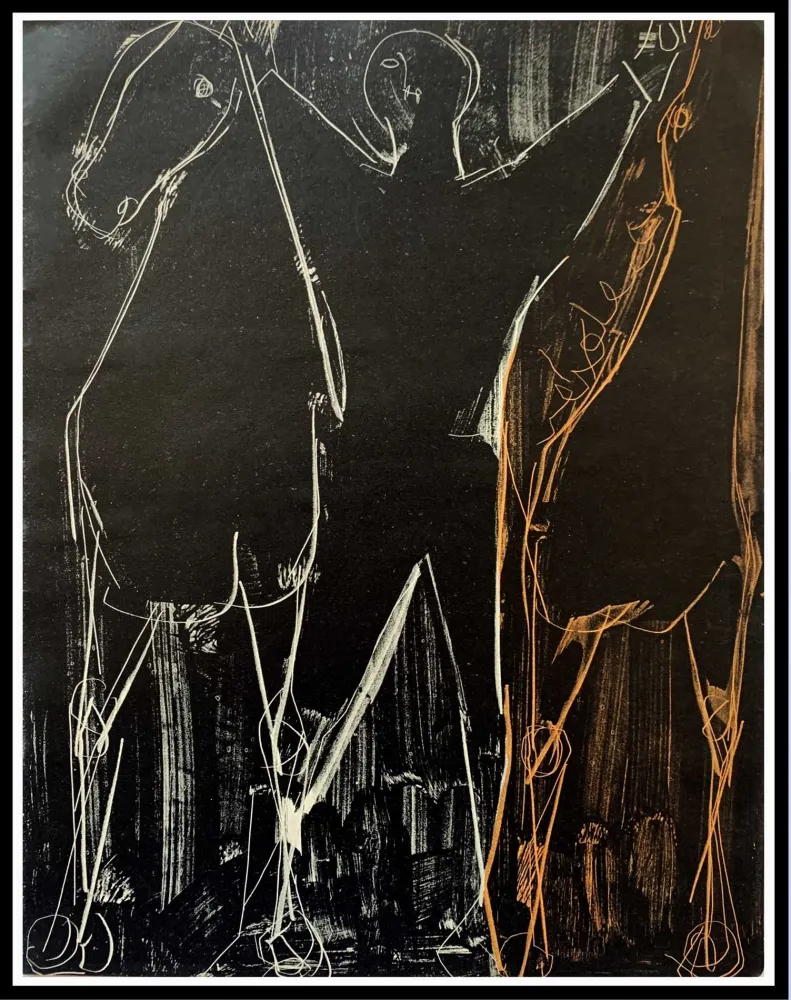 Litografia Marini - CHEVAUX ET CAVALIER