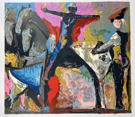 Litografia Marini - IL GRANDE TEATRO DELLE MASCHERE