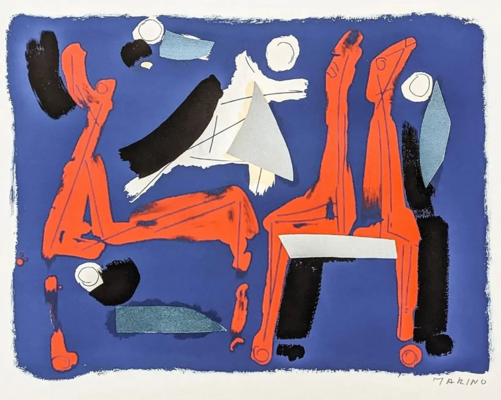 Litografia Marini - L105 Chevaux Et Cavaliers II