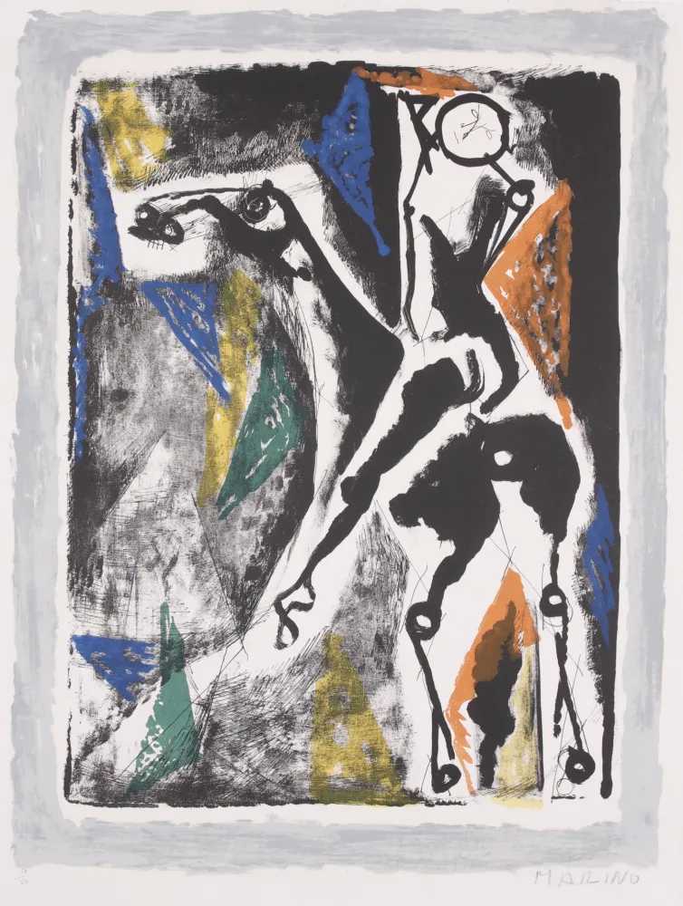 Litografia Marini -  La Acrobata