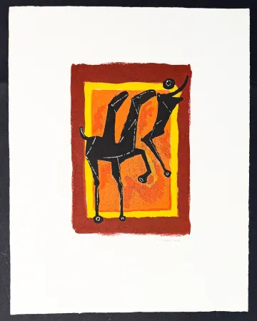 Gravura Marini - Marino Marini (1901–1980) - Giocoliere - Colour etching and aquatint on Arches paper - 1977
