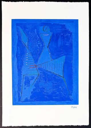 Gravura Marini - Marino Marini (1901–1980) - MARINO FROM GOETHE - Color drypoint etching and aquatint on Arches paper - 1979