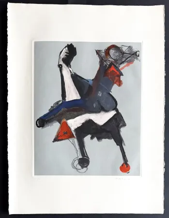 Gravura Marini - Marino Marini (1901–1980) - MARINO FROM SHAKESPEARE I - Color drypoint etching and aquatint on paper - 1977