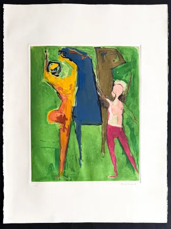 Gravura Marini - Marino Marini (1901–1980) - MARINO FROM SHAKESPEARE I - Color drypoint etching and aquatint on paper - 1977
