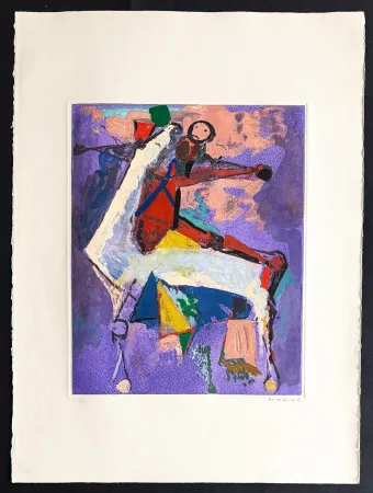 Gravura Marini - Marino Marini (1901–1980) - MARINO FROM SHAKESPEARE I - Color drypoint etching and aquatint on paper - 1977