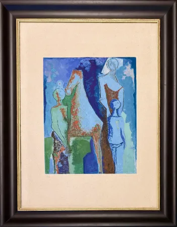 Ponta-Seca Marini - Marino Marini ( 1901 - 1980) - MARINO FROM SHAKESPEARE I - Etching, drypoint and aquatint in 28 colours - 1977